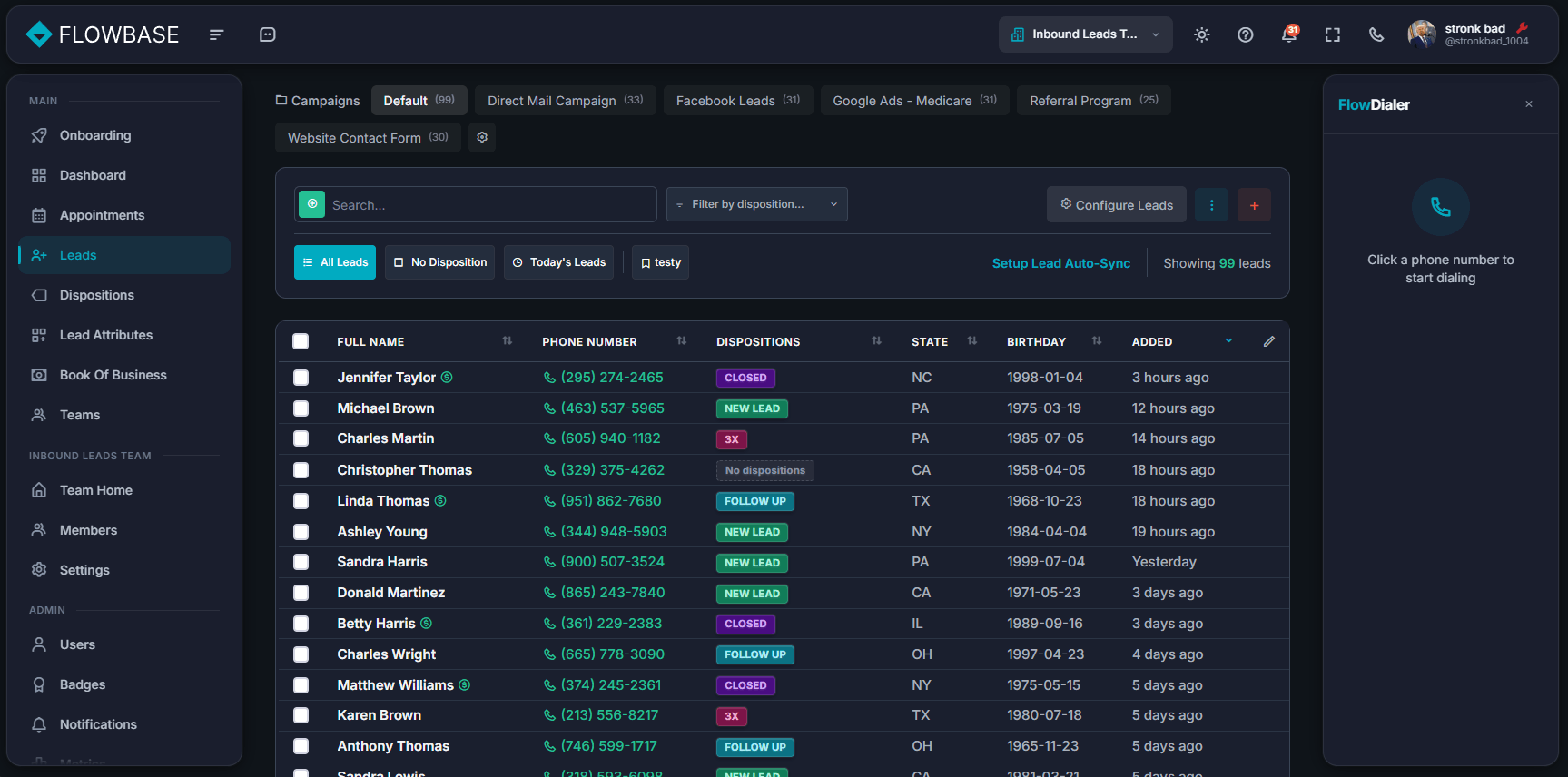 Flowbase Auto-Dialer